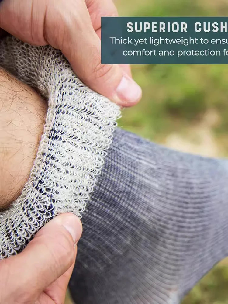 50% Merino Wool Socks For Men Thicken Warm Hiking Cushion Crew Socks Merino Wool Sports Socks Moisture Wicking calcetines hombre